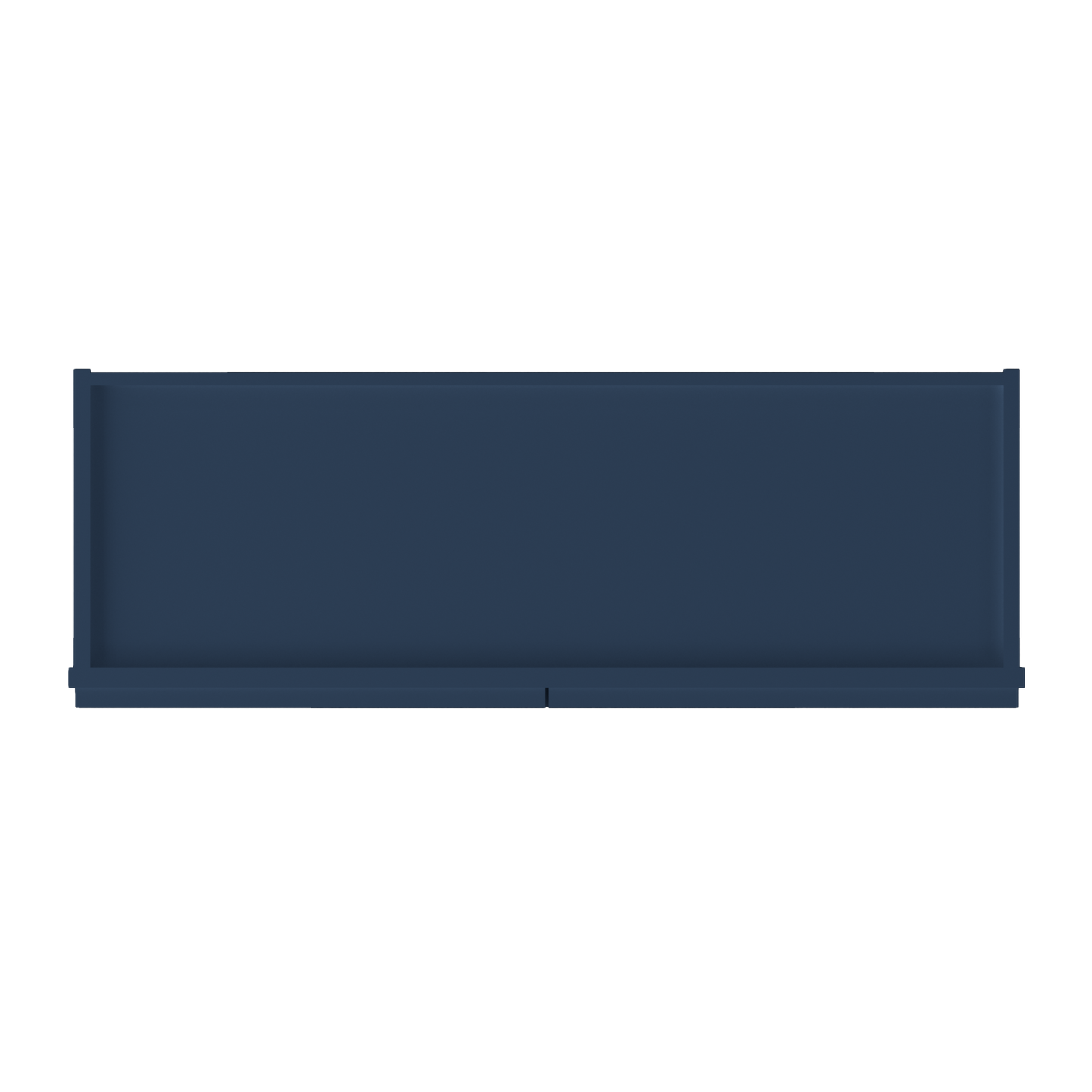 Wall Kitchen Cabinet W3612 Danbury Blue LessCare 36 in. width 12 in. height 12 in. depth - Kitchen Cabinets