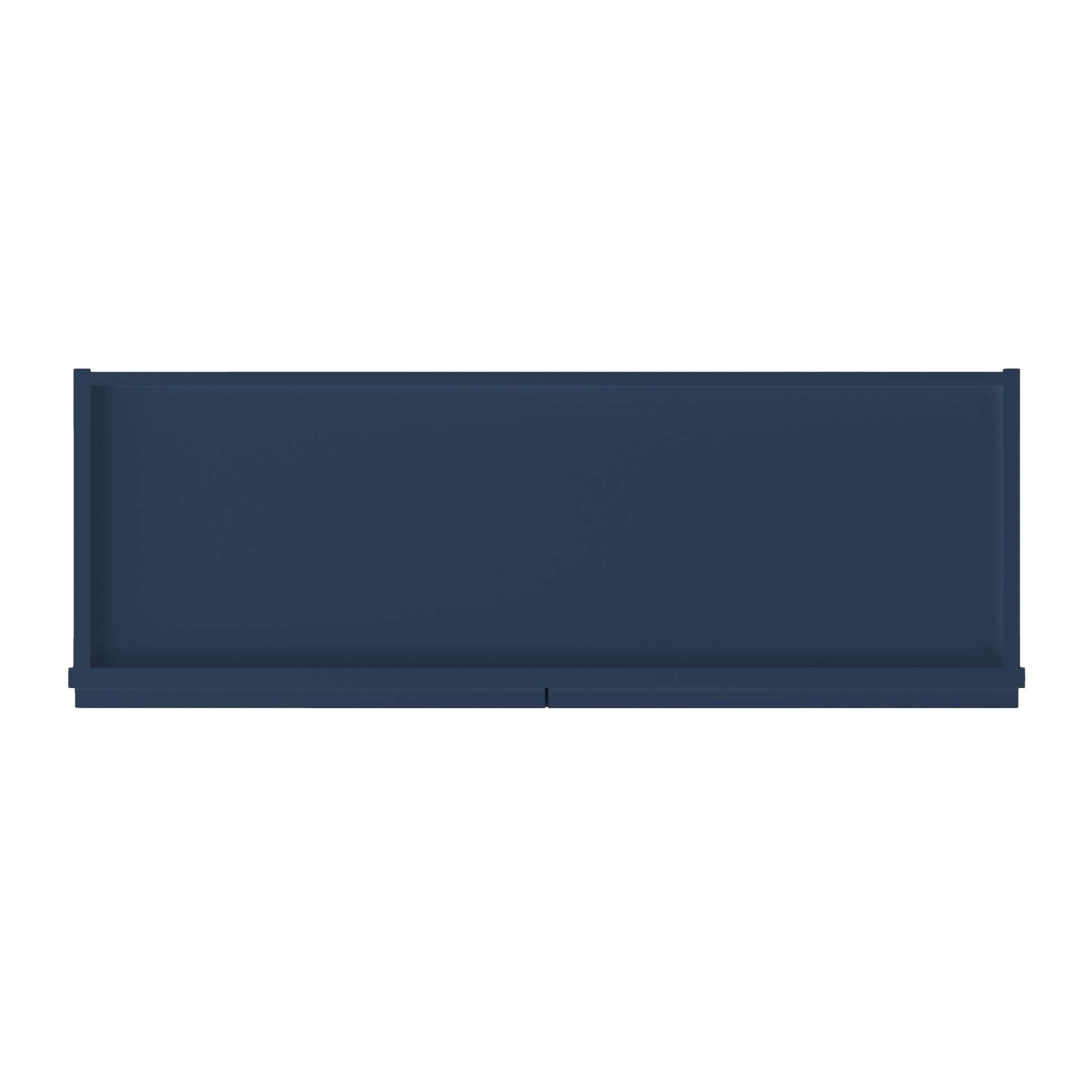 Wall Kitchen Cabinet W3612 Danbury Blue LessCare 36 in. width 12 in. height 12 in. depth - Kitchen Cabinets