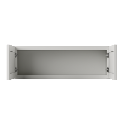 Wall Kitchen Cabinet W3612 Milan Pearl 36 in. width 12 in. height 12 in. depth - Kitchen Cabinets