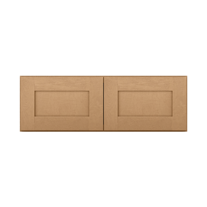 Wall Kitchen Cabinet W361224 Shaker Toffee LessCare 36 in. width 12 in. height 24 in. depth - Kitchen Cabinets