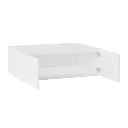 Wall Kitchen Cabinet W361224 Alpina White LessCare 36 in. width 12 in. height 24 in. depth - Kitchen Cabinets
