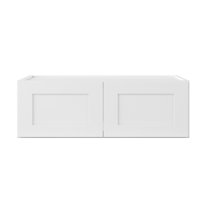 Wall Kitchen Cabinet W361224 Alpina White LessCare 36 in. width 12 in. height 24 in. depth - Kitchen Cabinets