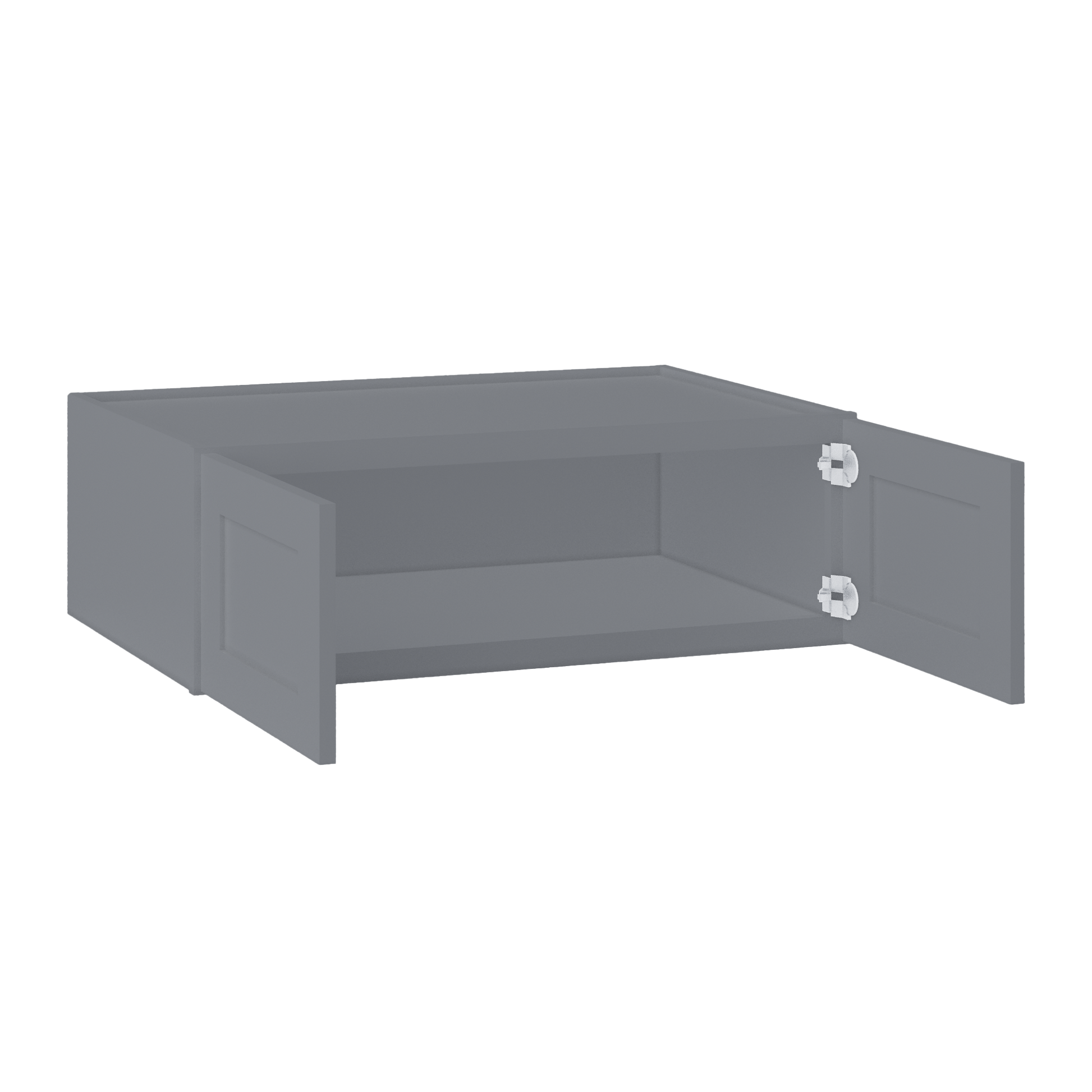 Wall Kitchen Cabinet W361224 Colonial Gray LessCare 36 in. width 12 in. height 24 in. depth - Kitchen Cabinets