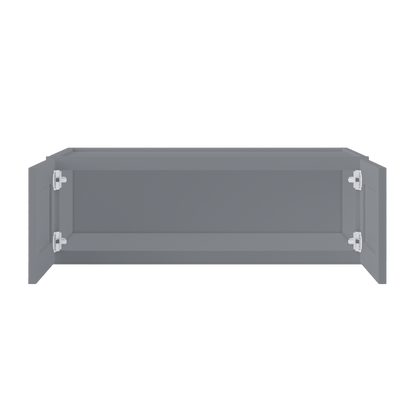 Wall Kitchen Cabinet W361224 Colonial Gray LessCare 36 in. width 12 in. height 24 in. depth - Kitchen Cabinets