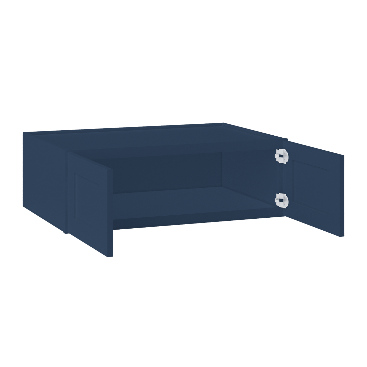 Wall Kitchen Cabinet W361224 Danbury Blue LessCare 36 in. width 12 in. height 24 in. depth - Kitchen Cabinets