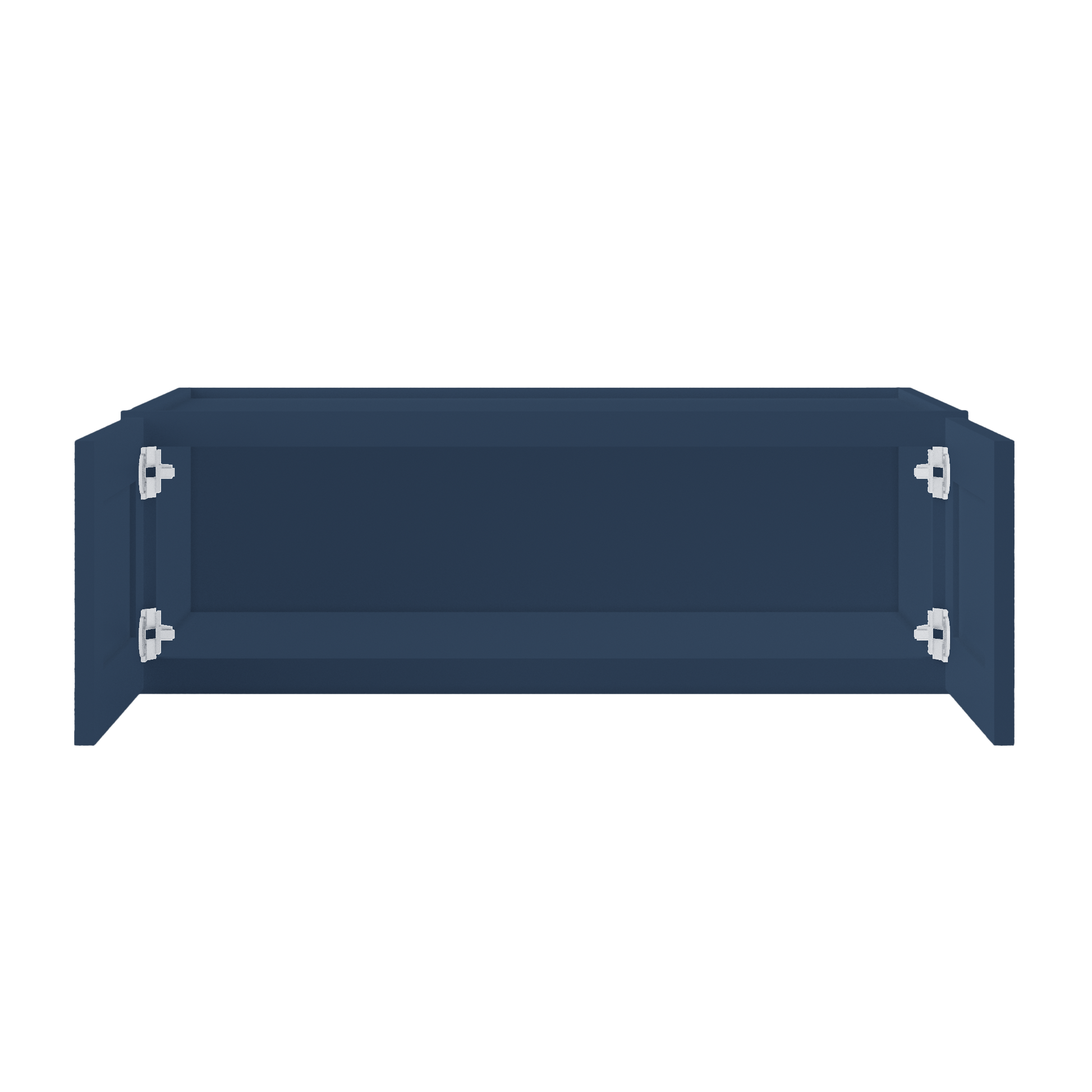 Wall Kitchen Cabinet W361224 Danbury Blue LessCare 36 in. width 12 in. height 24 in. depth - Kitchen Cabinets