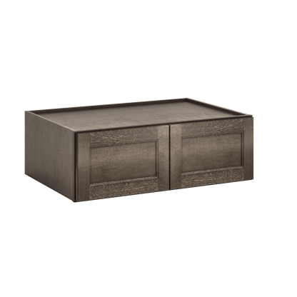 Wall Kitchen Cabinet W361224 Milan Slate LessCare 36 in. width 12 in. height 24 in. depth - Kitchen Cabinets