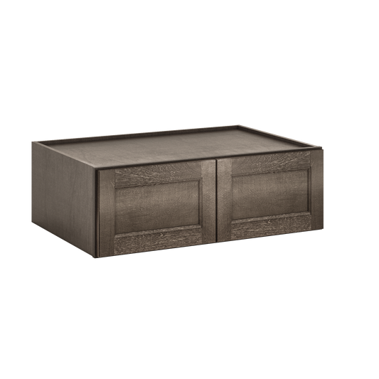 Wall Kitchen Cabinet W361224 Milan Slate LessCare 36 in. width 12 in. height 24 in. depth - Kitchen Cabinets