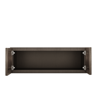 Wall Kitchen Cabinet W361224 Milan Slate LessCare 36 in. width 12 in. height 24 in. depth - Kitchen Cabinets