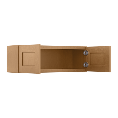 Wall Kitchen Cabinet W361224 Shaker Toffee LessCare 36 in. width 12 in. height 24 in. depth - Kitchen Cabinets