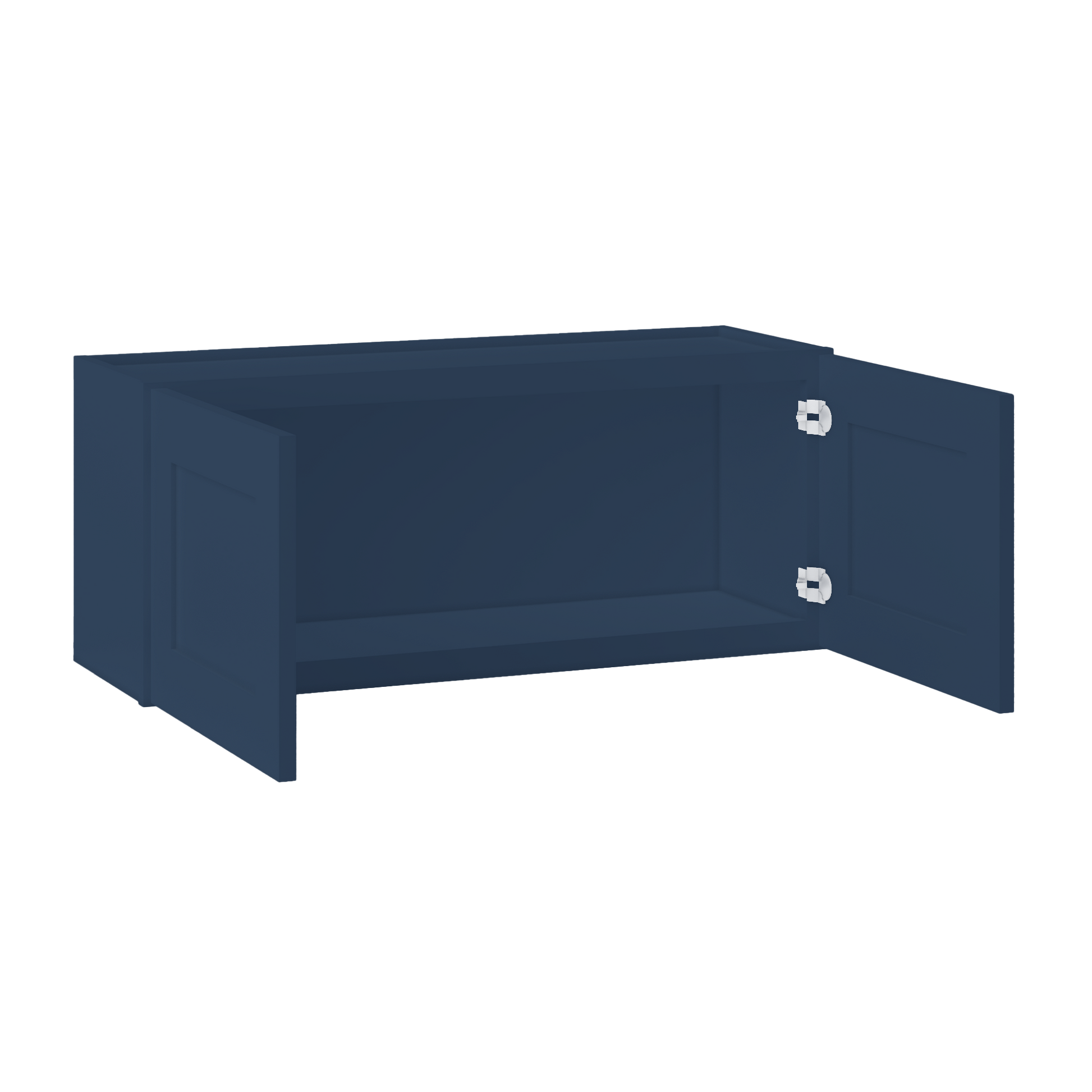 Wall Kitchen Cabinet W3615 Danbury Blue LessCare 36 in. width 15 in. height 12 in. depth - Kitchen Cabinets