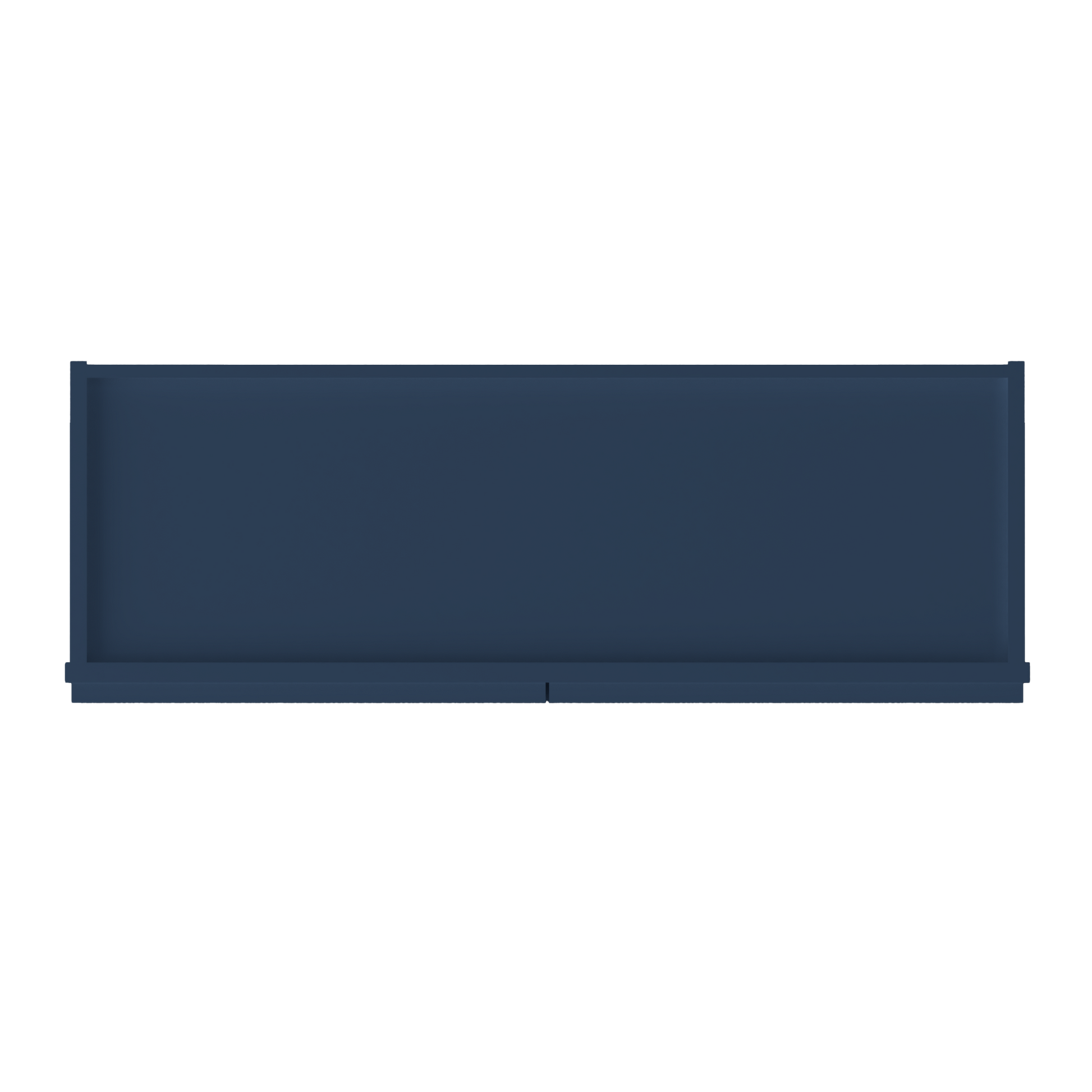 Wall Kitchen Cabinet W3615 Danbury Blue LessCare 36 in. width 15 in. height 12 in. depth - Kitchen Cabinets