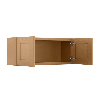 Wall Kitchen Cabinet W3615 Shaker Toffee LessCare 36 in. width 15 in. height 12 in. depth - Kitchen Cabinets