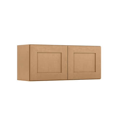 Wall Kitchen Cabinet W3615 Shaker Toffee LessCare 36 in. width 15 in. height 12 in. depth - Kitchen Cabinets