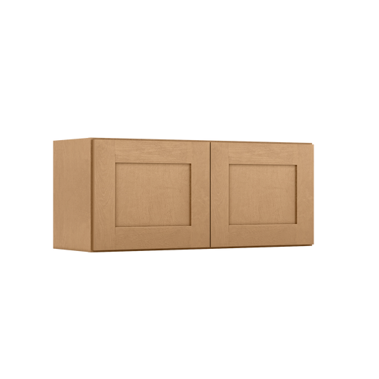 Wall Kitchen Cabinet W3615 Shaker Toffee LessCare 36 in. width 15 in. height 12 in. depth - Kitchen Cabinets