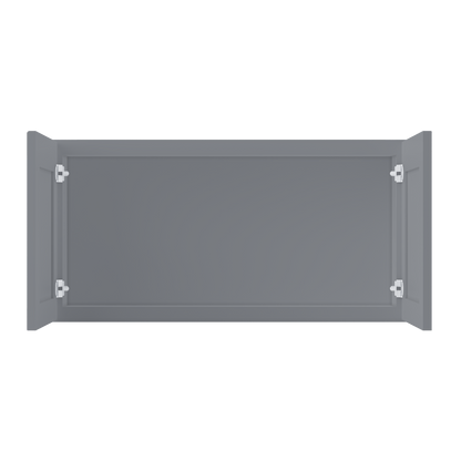 Wall Kitchen Cabinet W3618 Colonial Gray LessCare 36 in. width 18 in. height 12 in. depth - Kitchen Cabinets