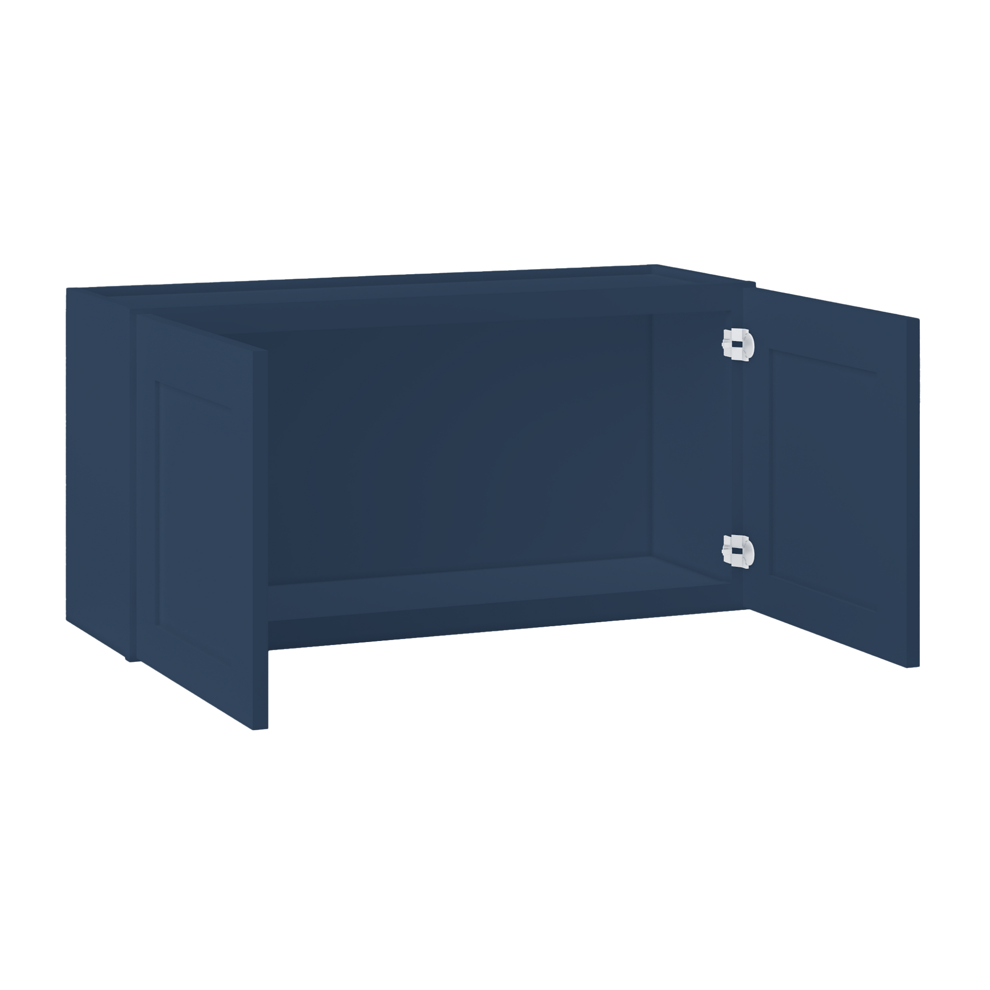 Wall Kitchen Cabinet W3618 Danbury Blue LessCare 36 in. width 18 in. height 12 in. depth - Kitchen Cabinets