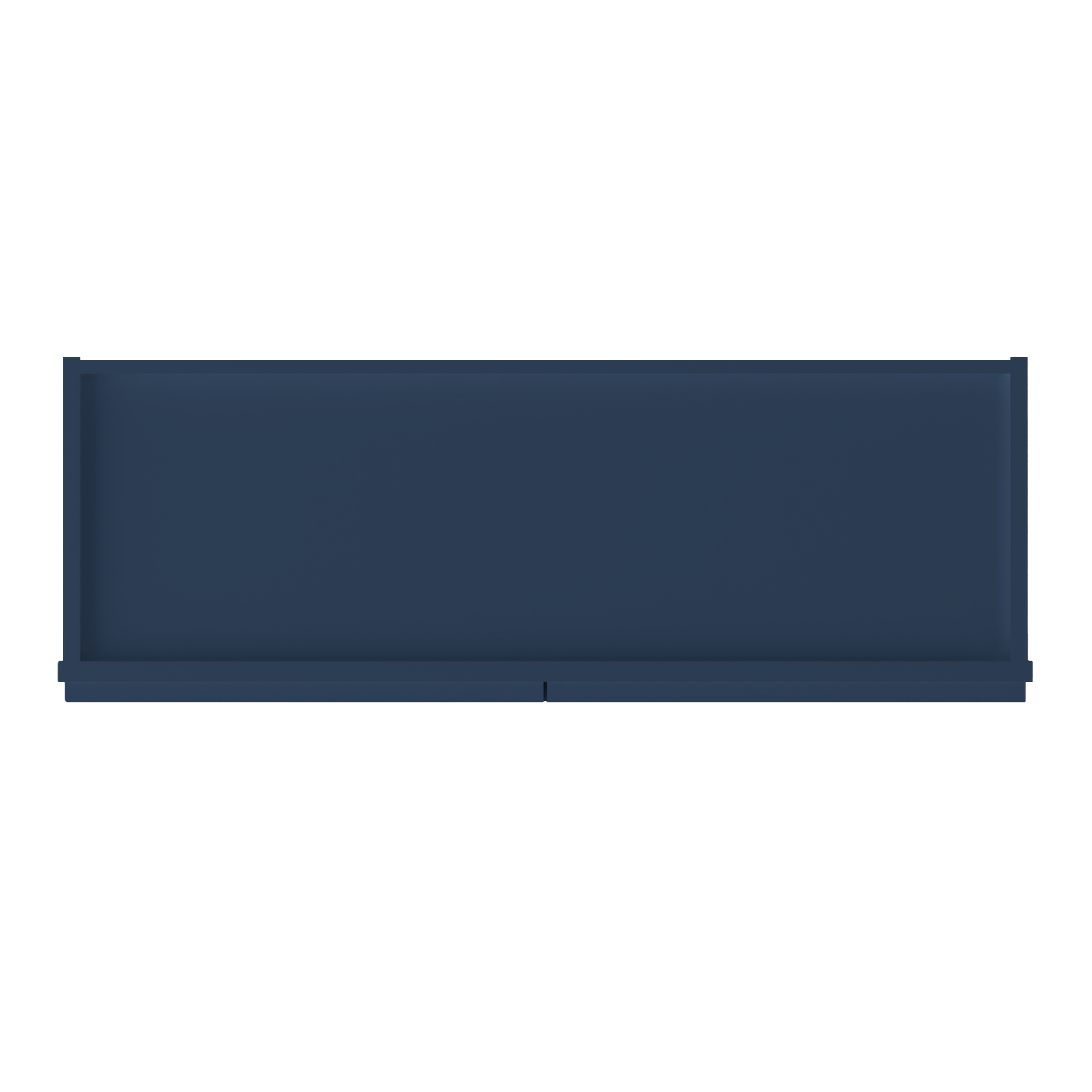 Wall Kitchen Cabinet W3618 Danbury Blue LessCare 36 in. width 18 in. height 12 in. depth - Kitchen Cabinets