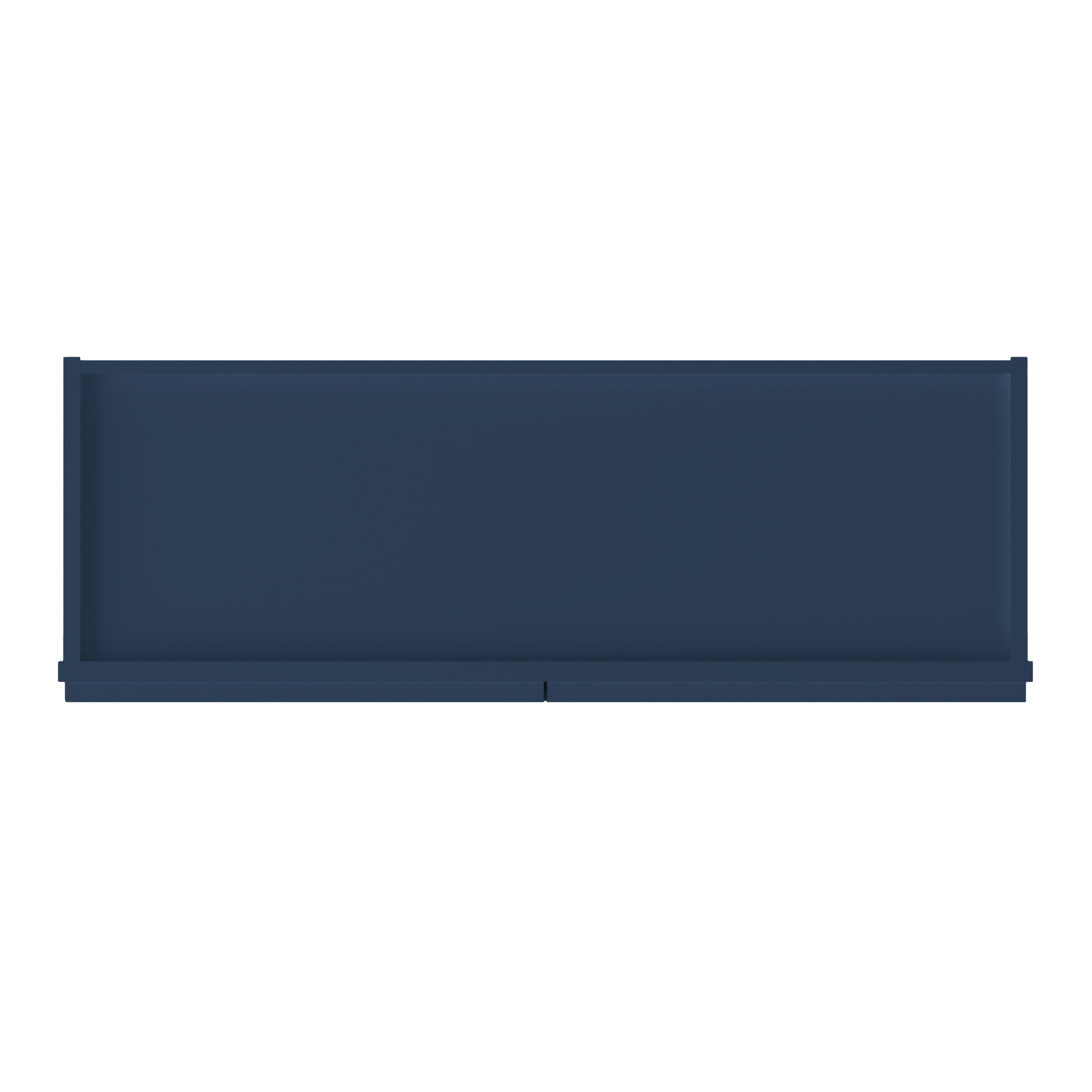 Wall Kitchen Cabinet W3618 Danbury Blue LessCare 36 in. width 18 in. height 12 in. depth - Kitchen Cabinets
