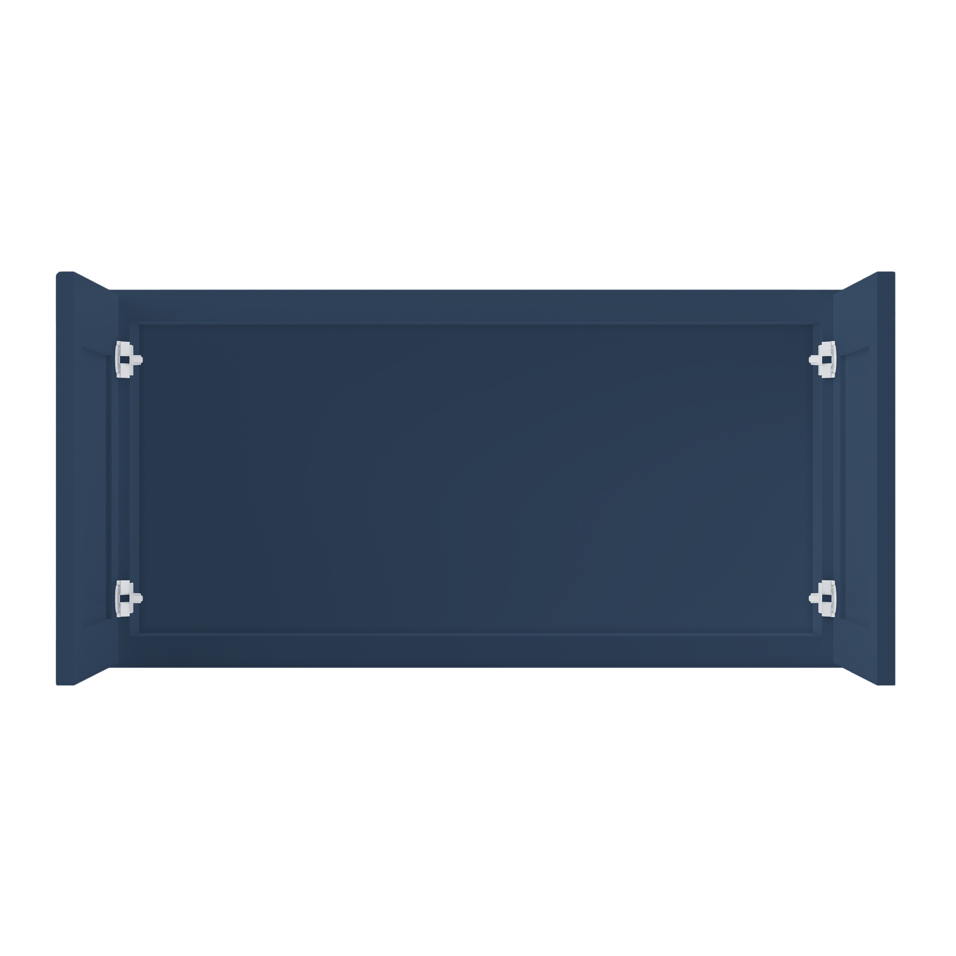 Wall Kitchen Cabinet W3618 Danbury Blue LessCare 36 in. width 18 in. height 12 in. depth - Kitchen Cabinets