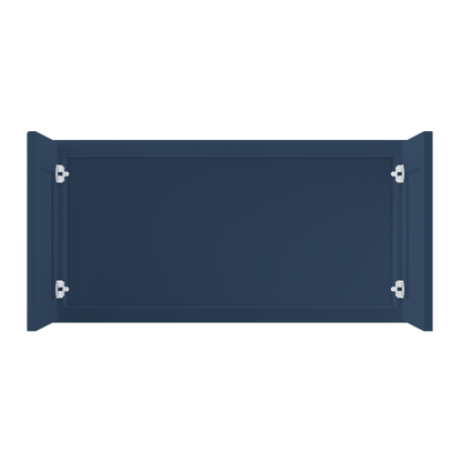 Wall Kitchen Cabinet W3618 Danbury Blue LessCare 36 in. width 18 in. height 12 in. depth - Kitchen Cabinets