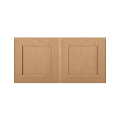Wall Kitchen Cabinet W3618 Shaker Toffee LessCare 36 in. width 18 in. height 12 in. depth - Kitchen Cabinets