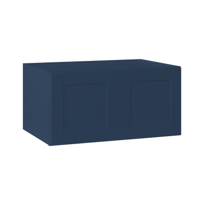 Wall Kitchen Cabinet W361824 Danbury Blue LessCare 36 in. width 18 in. height 24 in. depth - Kitchen Cabinets