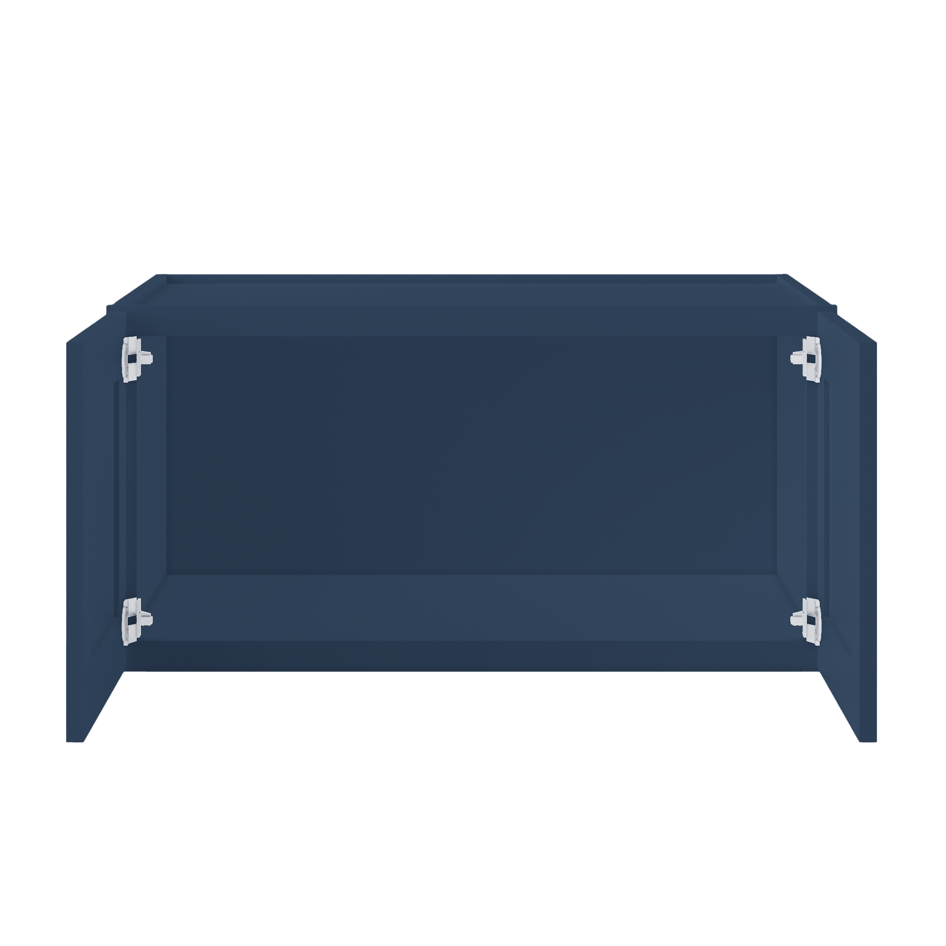 Wall Kitchen Cabinet W361824 Danbury Blue LessCare 36 in. width 18 in. height 24 in. depth - Kitchen Cabinets