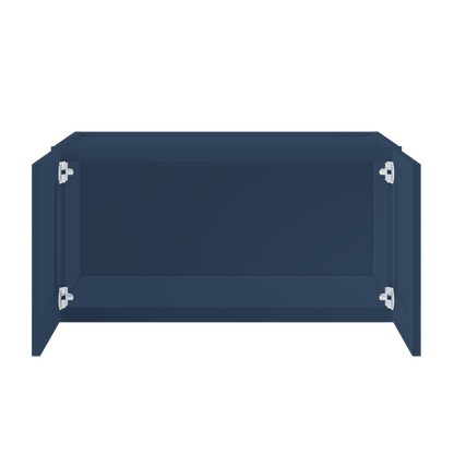 Wall Kitchen Cabinet W361824 Danbury Blue LessCare 36 in. width 18 in. height 24 in. depth - Kitchen Cabinets