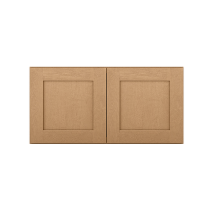 Wall Kitchen Cabinet W361824 Shaker Toffee LessCare 36 in. width 18 in. height 24 in. depth - Kitchen Cabinets