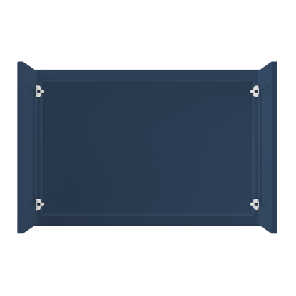 Wall Kitchen Cabinet W3624 Danbury Blue LessCare 36 in. width 24 in. height 12 in. depth - Kitchen Cabinets