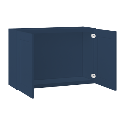 Wall Kitchen Cabinet W3624 Danbury Blue LessCare 36 in. width 24 in. height 12 in. depth - Kitchen Cabinets