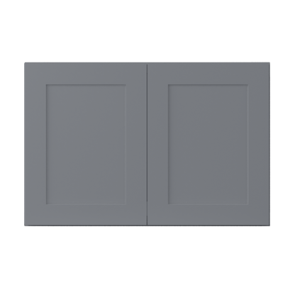 Wall Kitchen Cabinet W362424 Colonial Gray LessCare 36 in. width 24 in. height 24 in. depth - Kitchen Cabinets