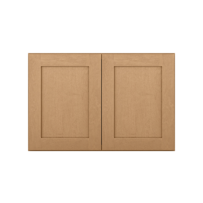 Wall Kitchen Cabinet W362424 Shaker Toffee LessCare 36 in. width 24 in. height 24 in. depth - Kitchen Cabinets