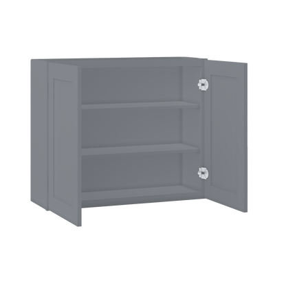 Wall Kitchen Cabinet W3630 Colonial Gray LessCare 36 in. width 30 in. height 12 in. depth - Kitchen Cabinets