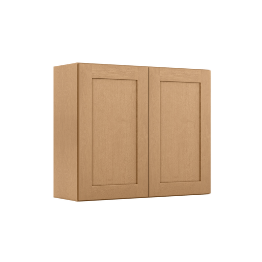 Wall Kitchen Cabinet W3630 Shaker Toffee LessCare 36 in. width 30 in. height 12 in. depth - Kitchen Cabinets