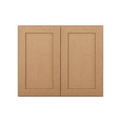 Wall Kitchen Cabinet W3630 Shaker Toffee LessCare 36 in. width 30 in. height 12 in. depth - Kitchen Cabinets