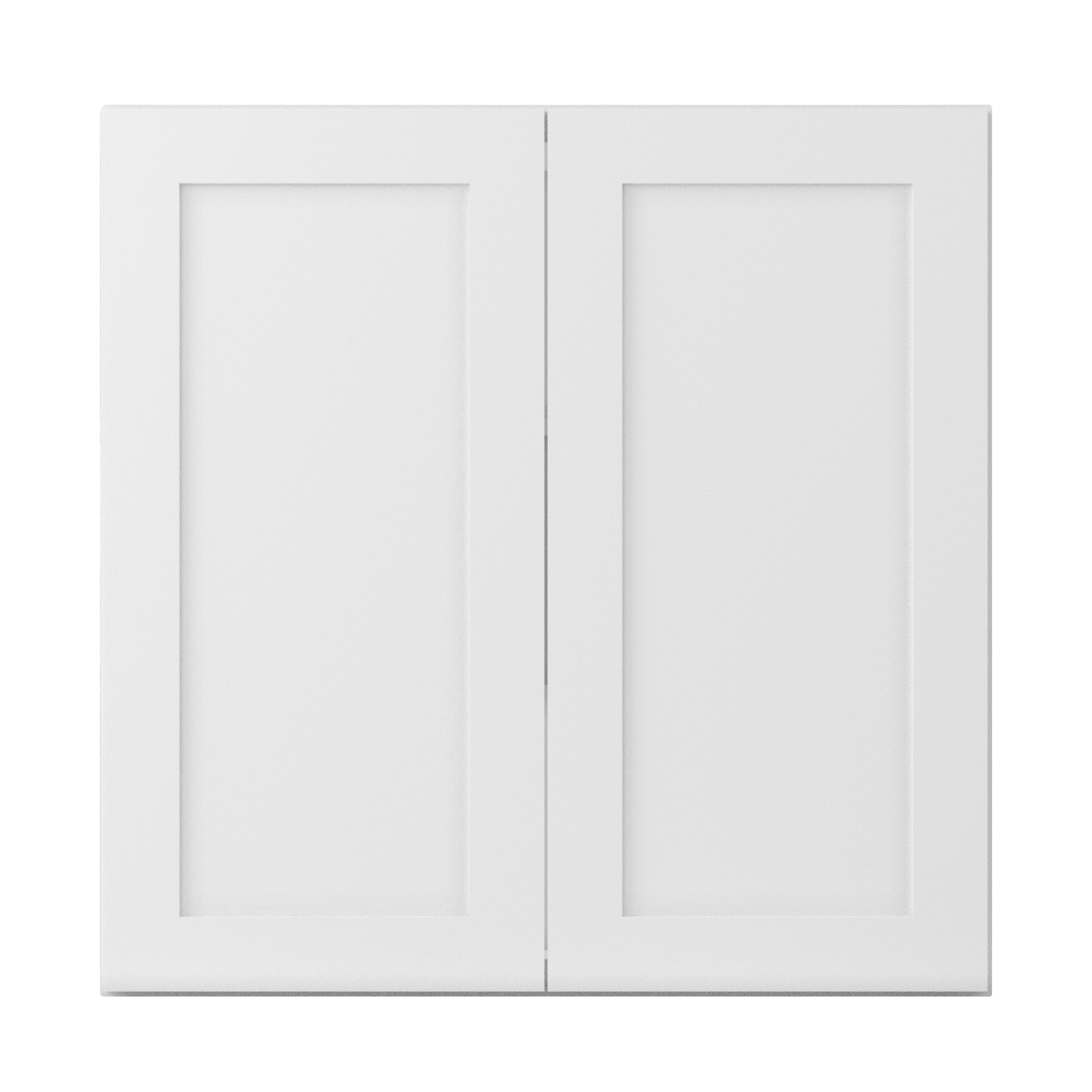 Wall Kitchen Cabinet W3636 Alpina White LessCare 36 in. width 36 in. height 12 in. depth - Kitchen Cabinets