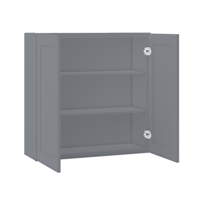 Wall Kitchen Cabinet W3636 Colonial Gray LessCare 36 in. width 36 in. height 12 in. depth - Kitchen Cabinets