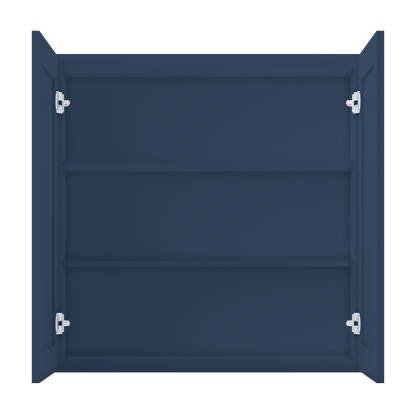 Wall Kitchen Cabinet W3636 Danbury Blue LessCare 36 in. width 36 in. height 12 in. depth - Kitchen Cabinets