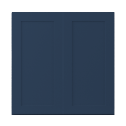 Wall Kitchen Cabinet W3636 Danbury Blue LessCare 36 in. width 36 in. height 12 in. depth - Kitchen Cabinets