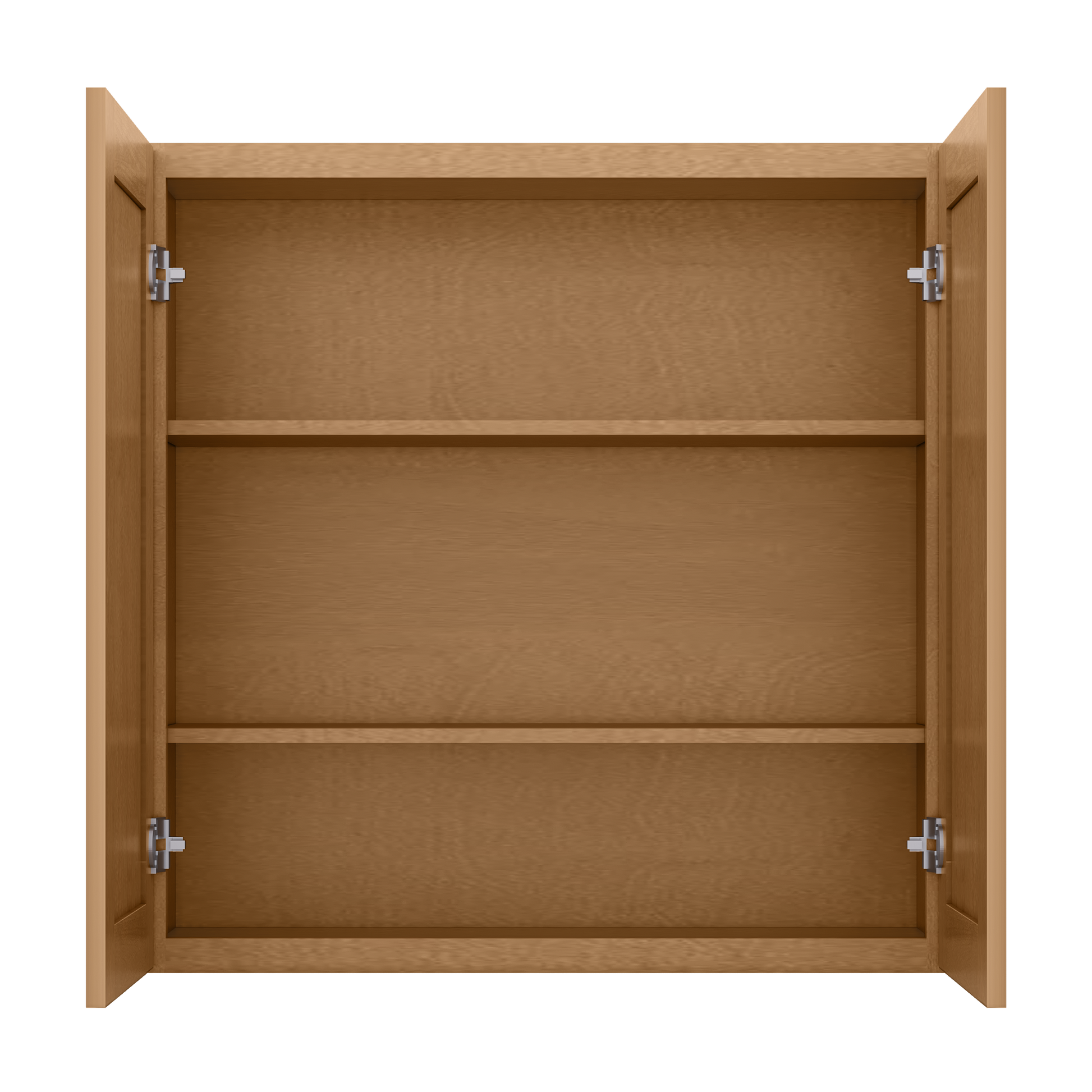 Wall Kitchen Cabinet W3636 Shaker Toffee LessCare 36 in. width 36 in. height 12 in. depth - Kitchen Cabinets