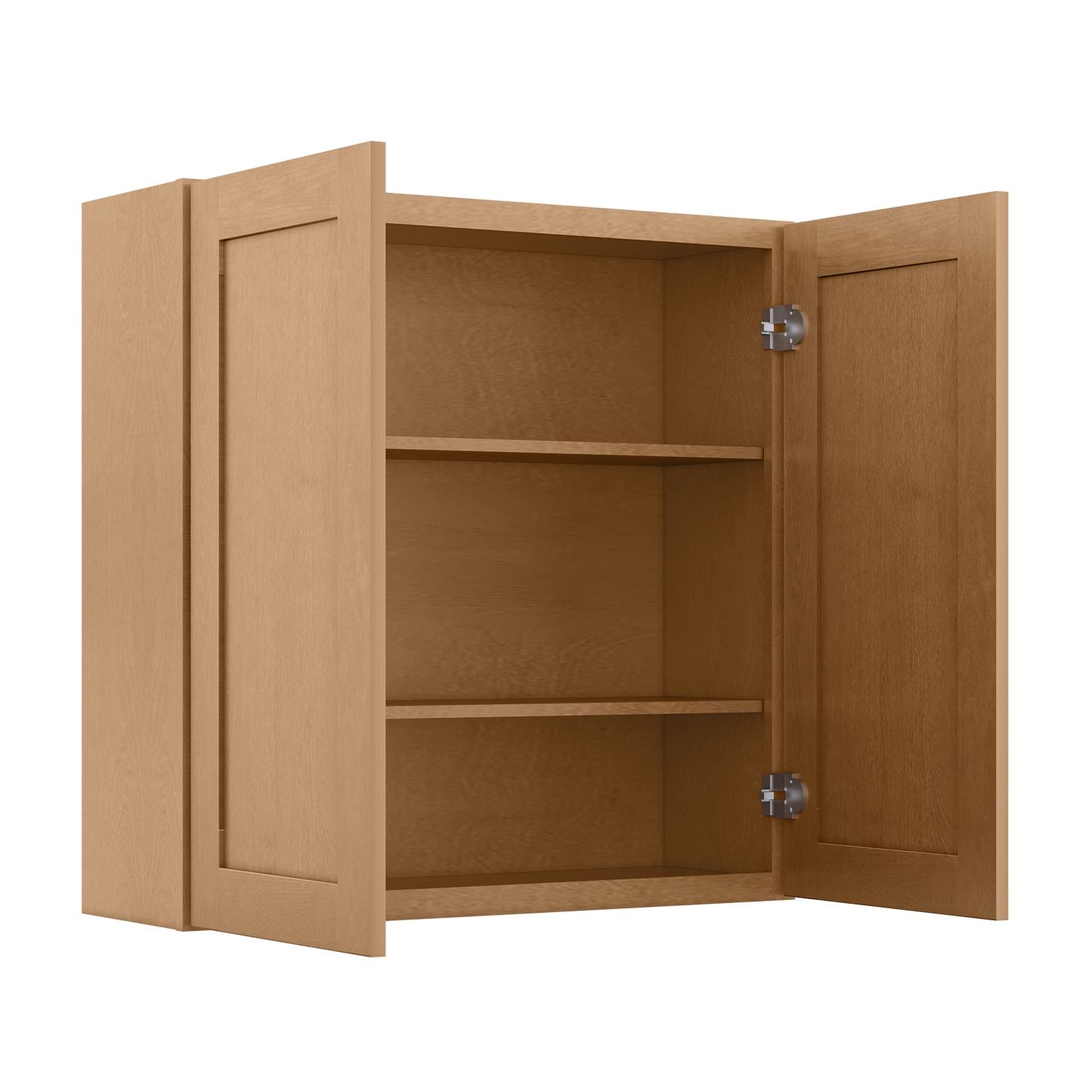 Wall Kitchen Cabinet W3636 Shaker Toffee LessCare 36 in. width 36 in. height 12 in. depth - Kitchen Cabinets