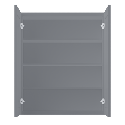 Wall Kitchen Cabinet W3642 Colonial Gray LessCare 36 in. width 42 in. height 12 in. depth - Kitchen Cabinets