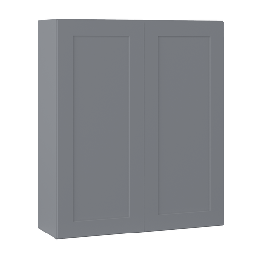Wall Kitchen Cabinet W3642 Colonial Gray LessCare 36 in. width 42 in. height 12 in. depth - Kitchen Cabinets