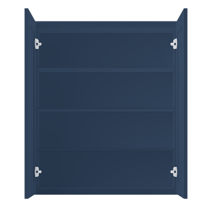 Wall Kitchen Cabinet W3642 Danbury Blue LessCare 36 in. width 42 in. height 12 in. depth - Kitchen Cabinets