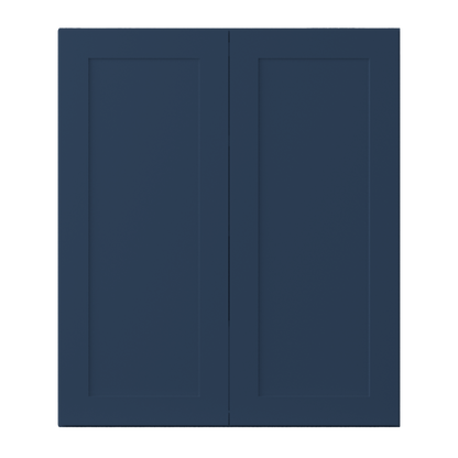 Wall Kitchen Cabinet W3642 Danbury Blue LessCare 36 in. width 42 in. height 12 in. depth - Kitchen Cabinets