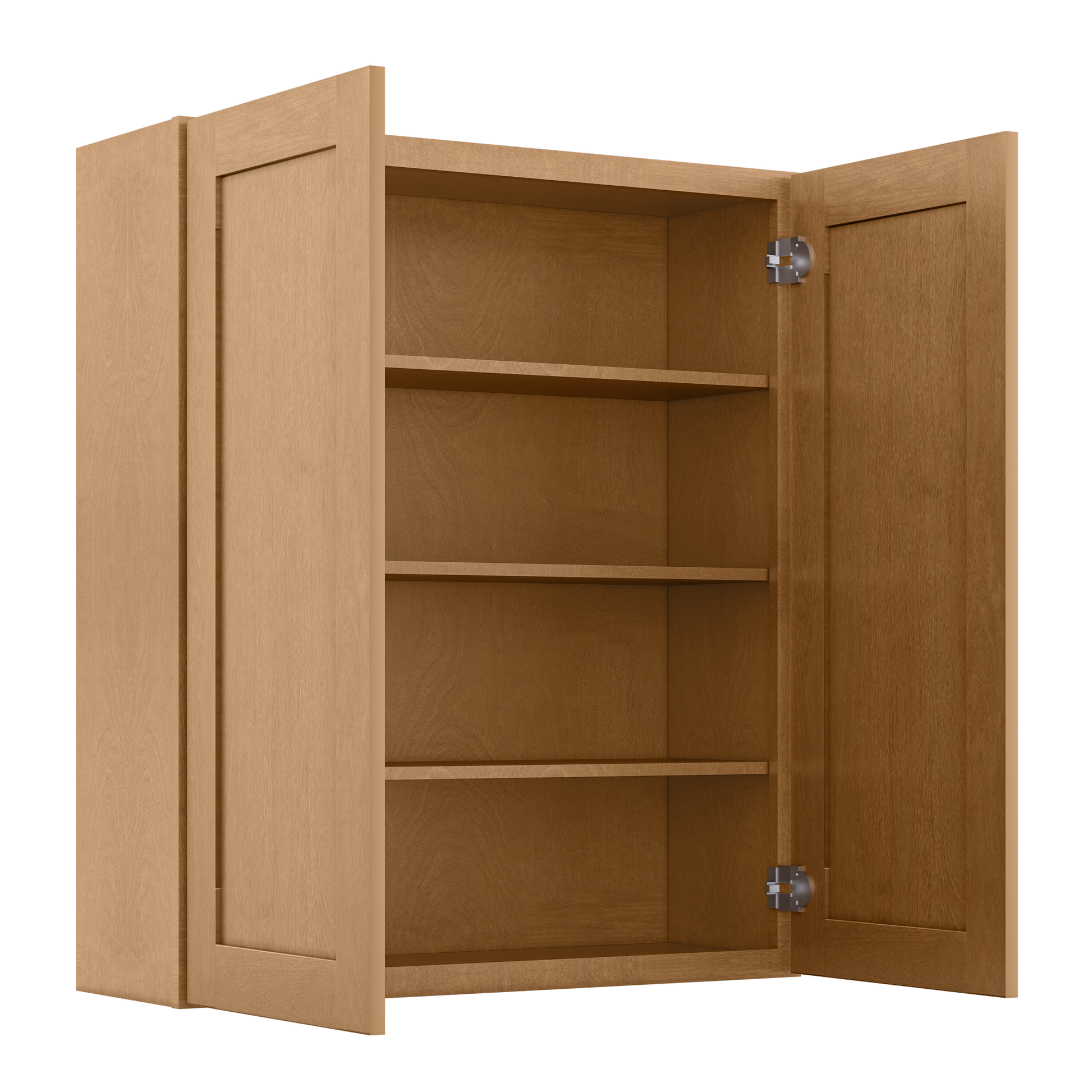 Wall Kitchen Cabinet W3642 Shaker Toffee LessCare 36 in. width 42 in. height 12 in. depth - Kitchen Cabinets