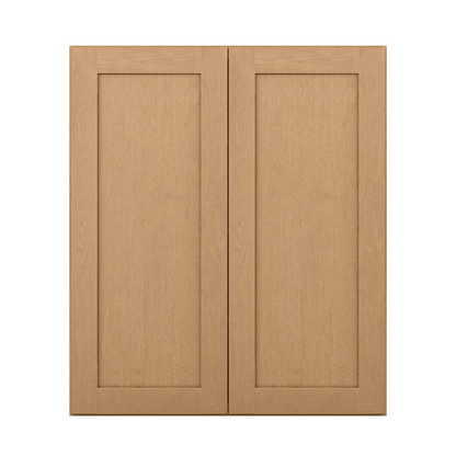 Wall Kitchen Cabinet W3642 Shaker Toffee LessCare 36 in. width 42 in. height 12 in. depth - Kitchen Cabinets