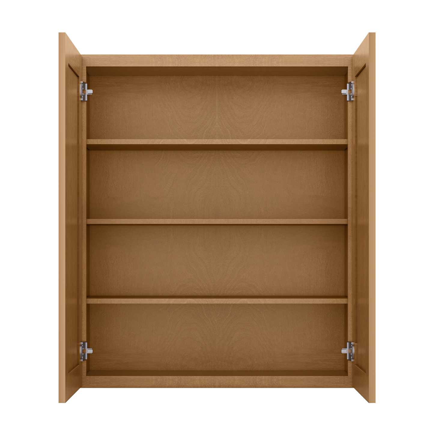 Wall Kitchen Cabinet W3642 Shaker Toffee LessCare 36 in. width 42 in. height 12 in. depth - Kitchen Cabinets